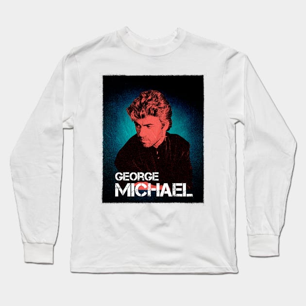 George Michael Long Sleeve T-Shirt by instri